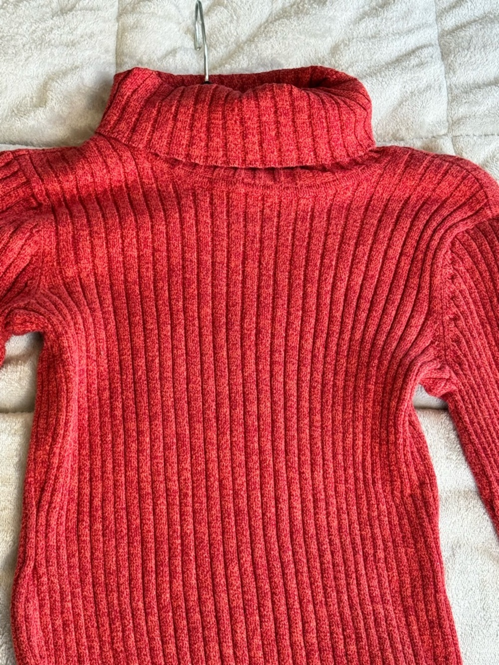 Hannah Ribbed Red Turtleneck Sweater - Picture 2 of 4